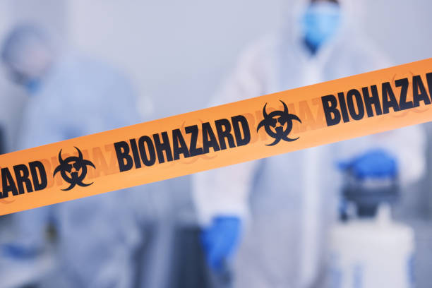 Professional Biohazard Cleanup technician working in Preston, CT